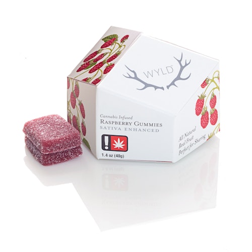 Raspberry Sativa Enhanced Gummies 50mg
