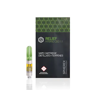 Photo of RELIEF 1:1 CBD 1,000 mg Vape Cartridge