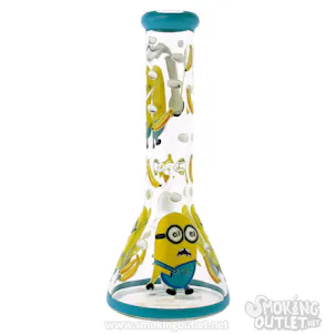 Photo of Minion Bob and Minion Kevin Go Bananas Glow in the Dark Beaker Bong