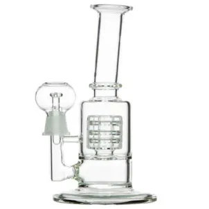Photo of 8" Mini Dab Rig with Barrel Perc