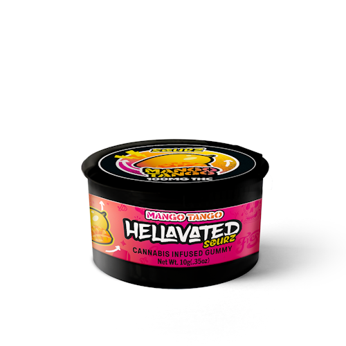 Hellavated: Mango Tango (1pc) Sour Gummiez 100mg | Leafly