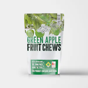 Photo of Green Apple Fruit Chews 100mg 10-pack