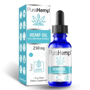 Photo of CBD Oil Drops Mint Flavor 250 mg Hemp CBD Oil