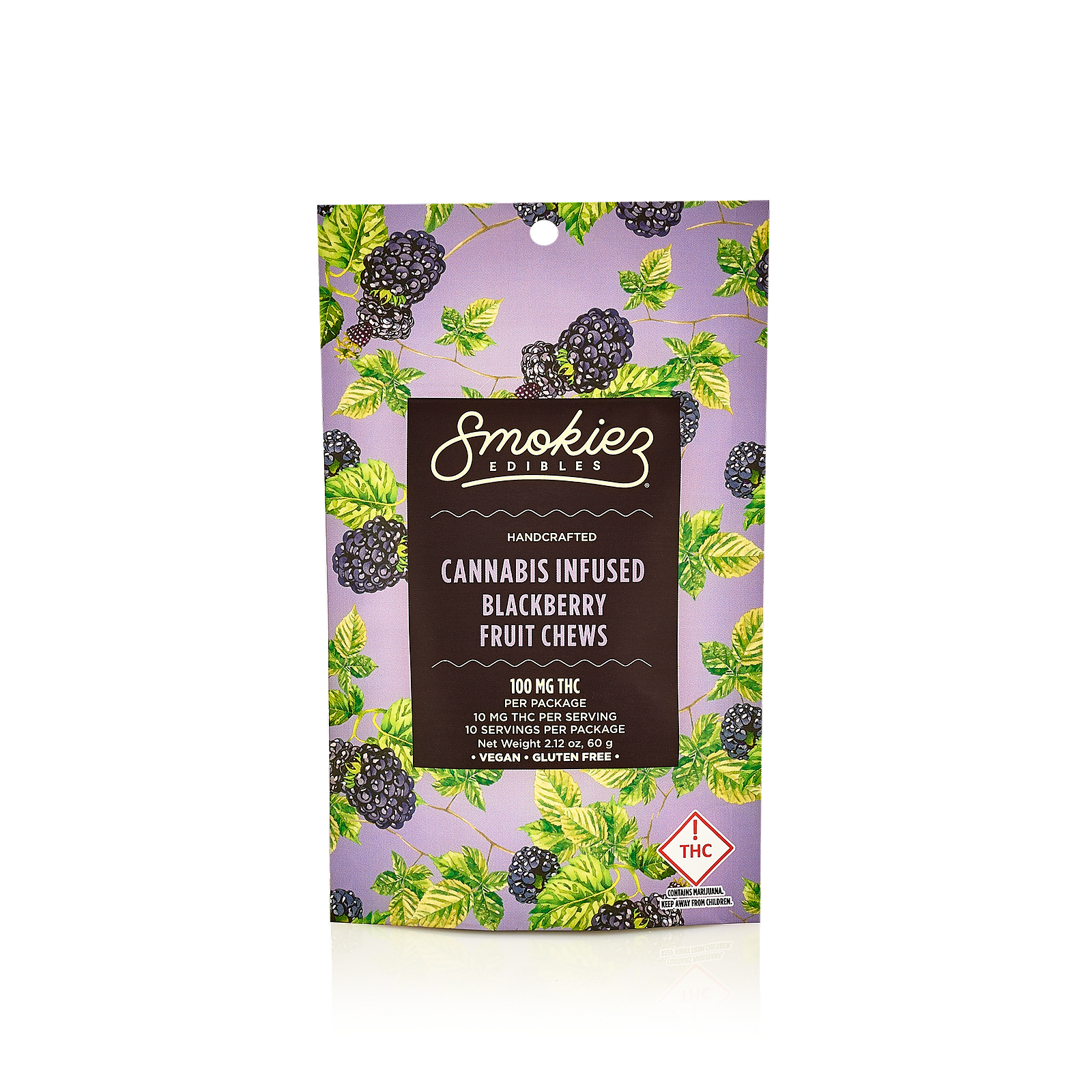 Smokiez Edibles: Smokiez INDICA Blackberry Fruit Chews - 100mg 10pk ...