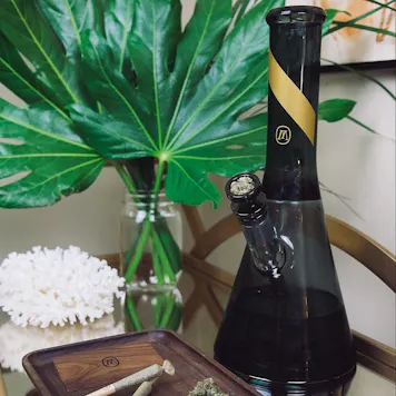 Photo of MARLEY NATURAL SMOKED GLASS WATER PIPE