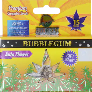 Photo of Bubblegum AutoFlower Cannabis Seeds by Sunwest Genetics