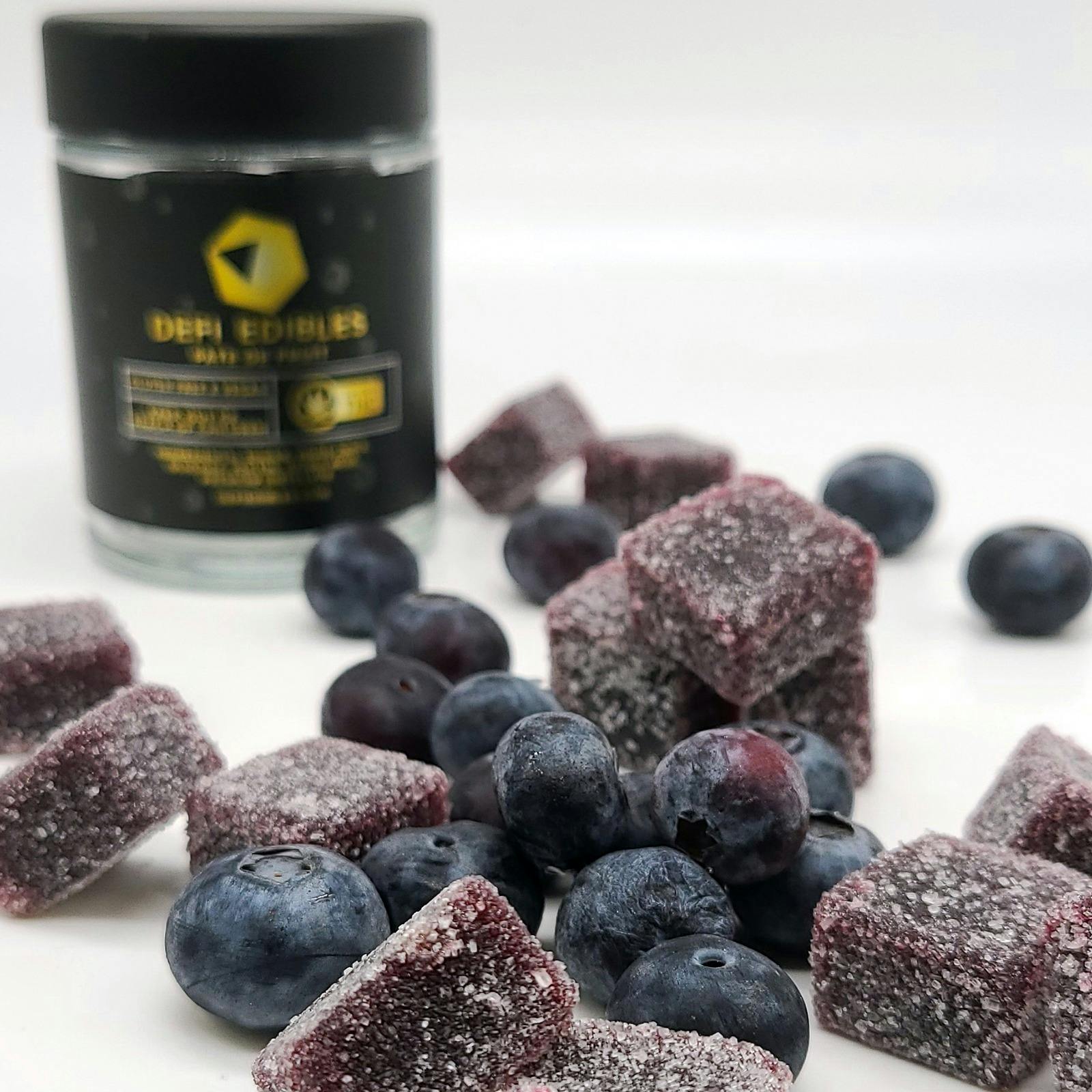 Defi Edibles Blueberry Pate De Fruit Gummies 11 1000mg (THCCBN) 10pack Leafly