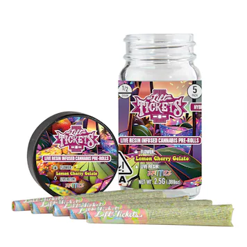 Photo of Lemon Cherry Gelato x Zkittlez - 0.5g Infused Pre Roll Multipack (5) - Hybrid