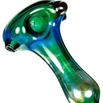 Photo of "Cloudy Green" Spoon Pipe