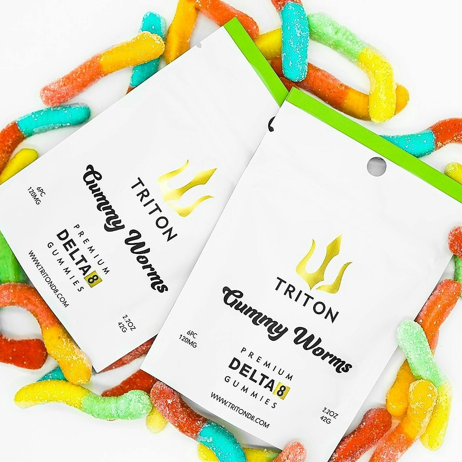 Triton 20mg Delta 8 Gummy Worms Gummies Leafly