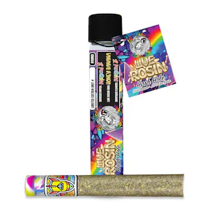 Photo of Rainbow Z x Honey Banana x Rainbow Z - Glass Tip Live Rosin Pre-Roll 1.75g - Hybrid