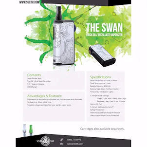 Photo of The Swan Mod Vaporizer Battery By Sixth Sense Vape