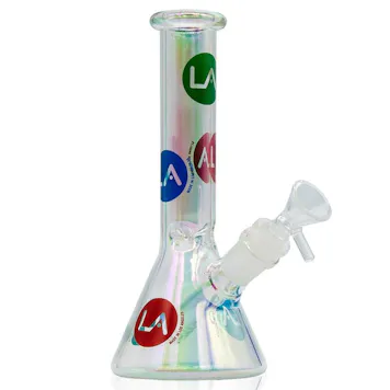 Photo of LA Pipes 9” Champagne Disco Beaker Bong