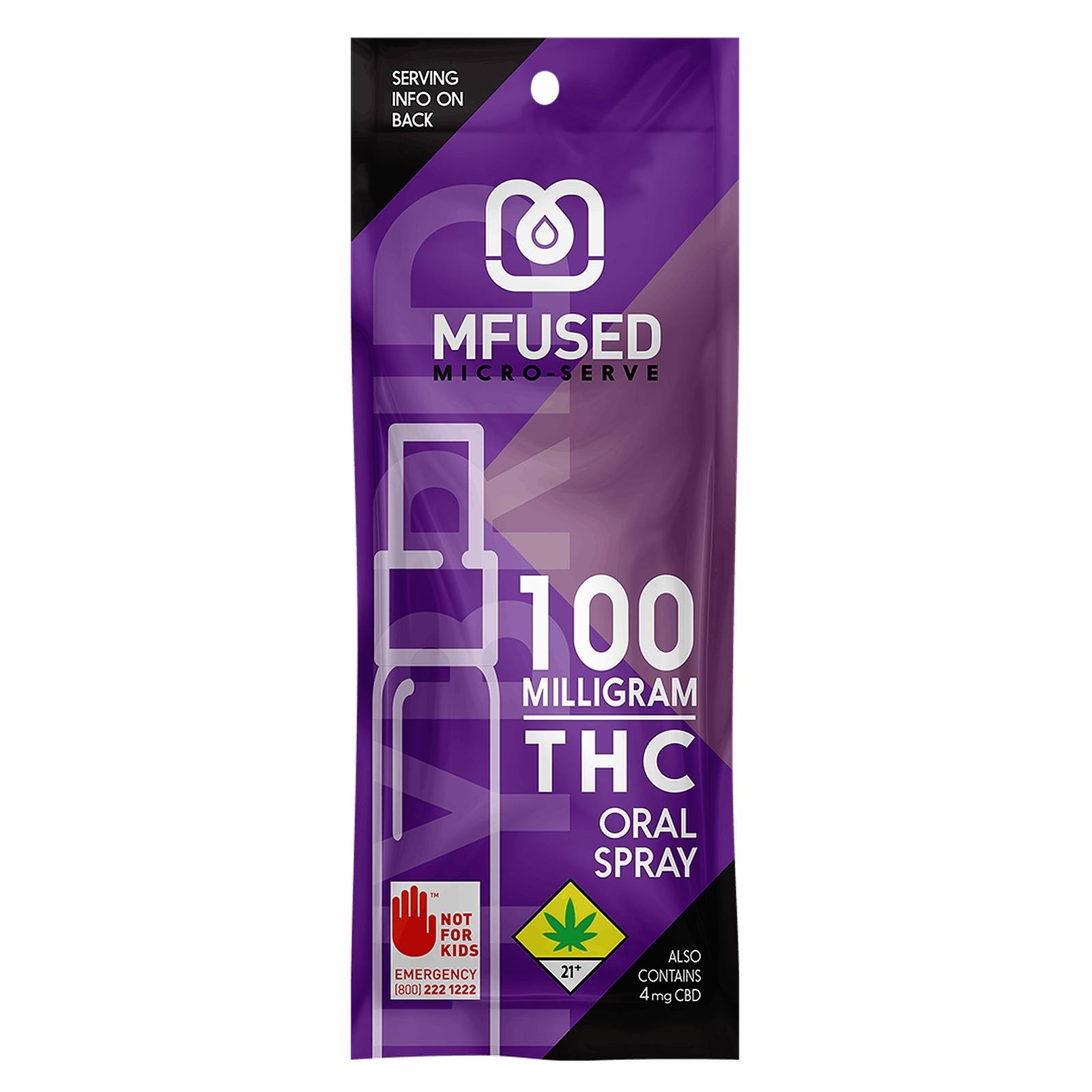 MFUSED MFUSED MicroServing THC Oral Spray Tropical Trip (hybrid