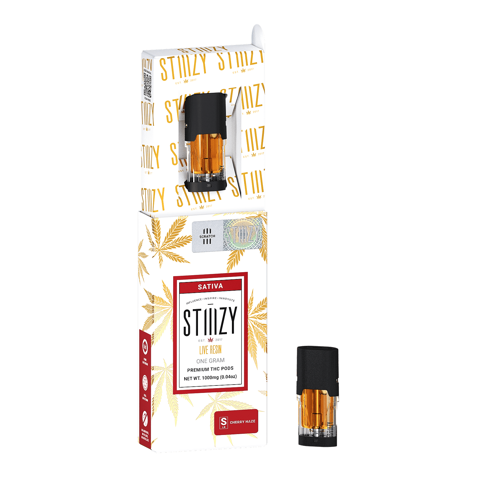STIIIZY CHERRY HAZE LIVE RESIN POD 1G Leafly
