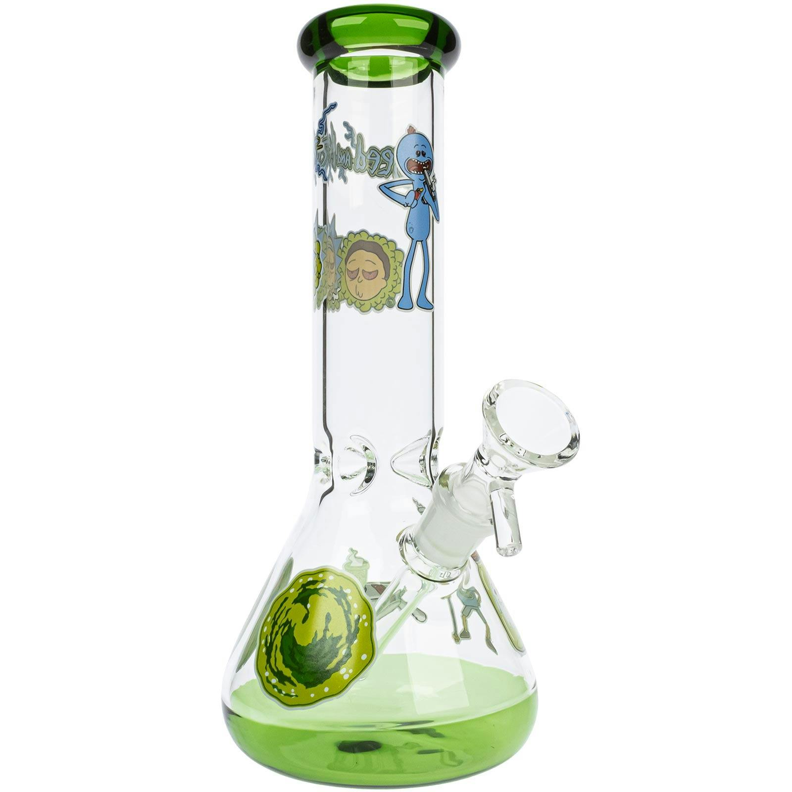Waterbeds 'n' Stuff Rick and Morty 8" Beaker Bong Leafly