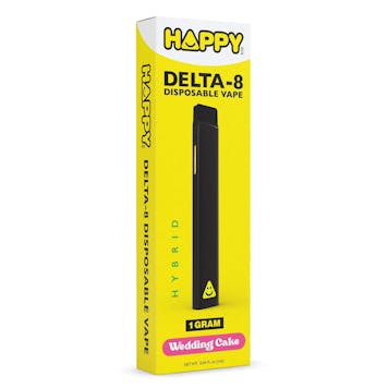 Photo of Happy Delta - Wedding Cake Delta 8 Disposable Vape - Hybrid