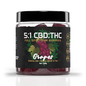 Photo of 5:1 CBD THC Grape Flavor
