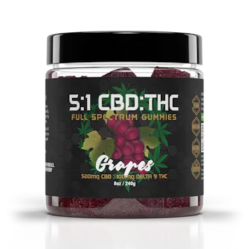 Photo of 5:1 CBD THC Grape Flavor