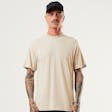 Product image for Afends Mens Classic - THC Essential - Hemp Retro T-Shirt - Bone