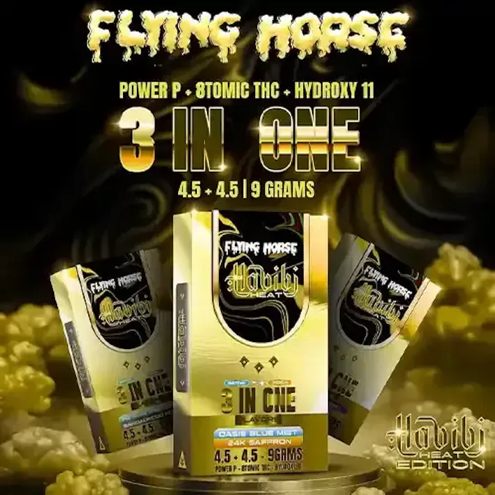 The Green Dragon CBD: Flying Horse - Habibi Heat - 3-in-1 Vape - 9g