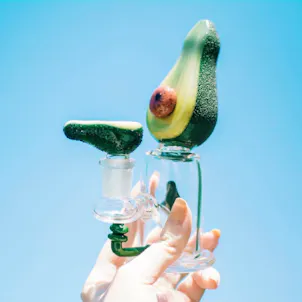 Photo of 6" Avocado Water Pipe | Empire Glassworks