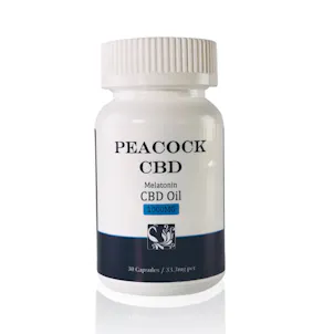 Photo of Peacock CBD Full Spectrum + Melatonin Capsules – 1000MG