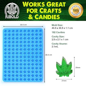 Photo of Hemp Leaf Candy Mold - Half Sheet