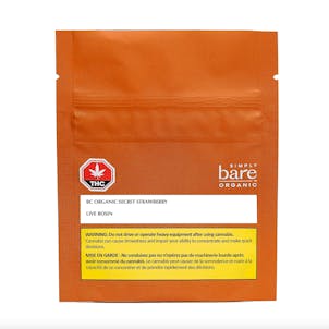 Photo of BC Organic Secret Strawberry 1g Live Rosin