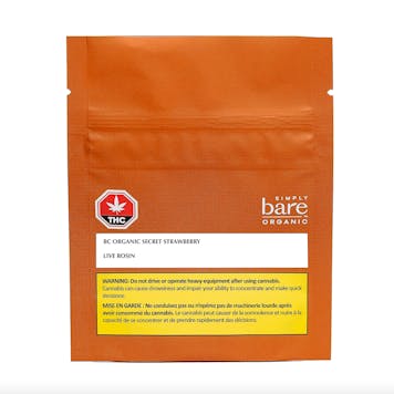 Photo of BC Organic Secret Strawberry 1g Live Rosin