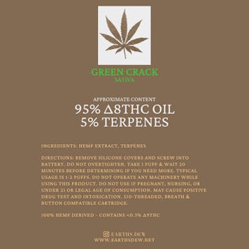 Photo of Green Crack Delta 8 THC Vape