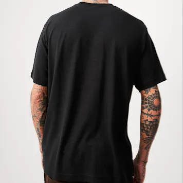 Photo of Afends Mens Classic - THC Essential - Hemp Retro T-Shirt - Black