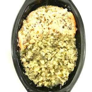 Photo of Salmon/w Pesto Cauliflower Rice Infused with 10 Mg of CBD- (Net weight 300 gr / 10.58 oz)- KETOGENIC