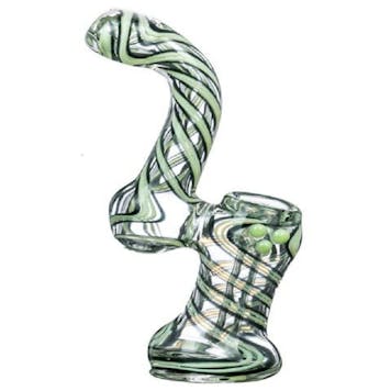 Photo of 5.5 " Slyme Accented Spiral and Marble Bubbler