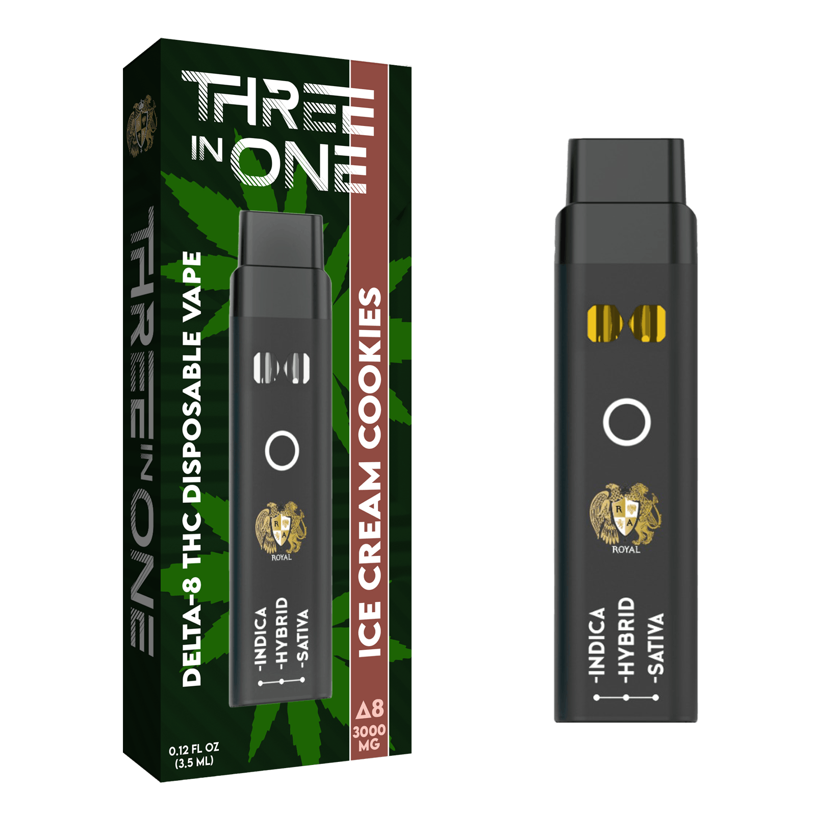 RA Royal R.A Royal Delta8 ThreeinOne Disposable Ice Cream Cookies