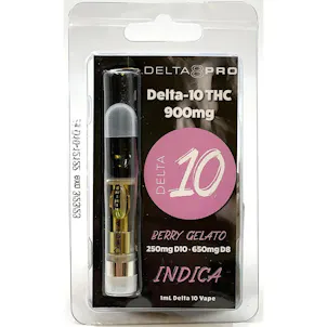 Photo of 1ml Vape Cartridge Delta 8 THC/ Delta 10 THC Blend Berry Gelato