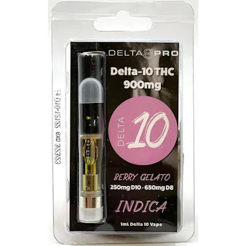 Photo of 1ml Vape Cartridge Delta 8 THC/ Delta 10 THC Blend Berry Gelato