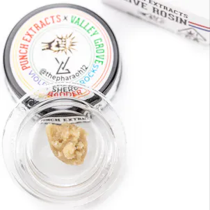 Photo of Violet Sherb Rocks Tier 2 Live Rosin Badder (1g)