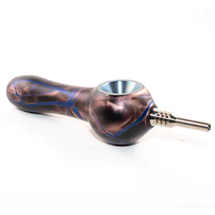 Photo of Smoking Pipe Ghost Bronze with Blue Splash Matte Finish