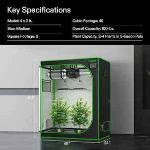 Photo of VIVOSUN Smart Grow Tent Kit GIY-SGS-42 4x2