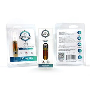 Product image for 150mg CBD Sativa Strawberry Lemonade Vape Cartridge