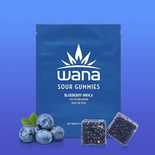 Photo of Wana Sour Gummies Blueberry Indica