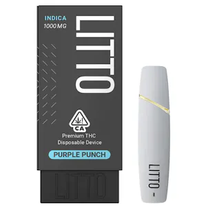 Photo of LITTO - Purple Punch - Premium THC Disposable Vape Pen - 1G