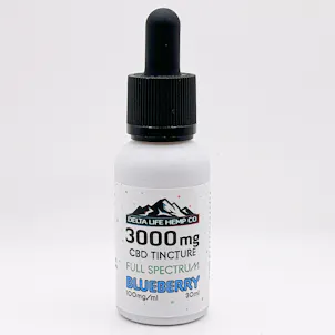 Photo of Full Spectrum CBD Tincture Blueberry 3000mg