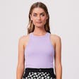 Product image for Afends Womens Lydia - THC Essentials - Hemp Ribbed Singlet - Orchid