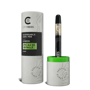 Photo of City Trees 500mg Peach Ringz Disposable Vape Pen