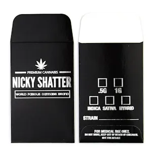Photo of 25 Nicky Shatter Collective Supply Shatter Labels Concentrate Packaging Extract Envelopes #104