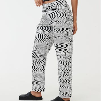 Photo of Afends Womens Broccoli - Hemp Wide Leg Pants - Black