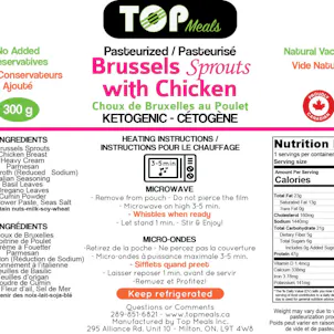 Photo of Brussels Sprouts with Chicken Infused 20 Mg of CBD- (Net weight 300 gr / 10.58 oz)- KETOGENIC