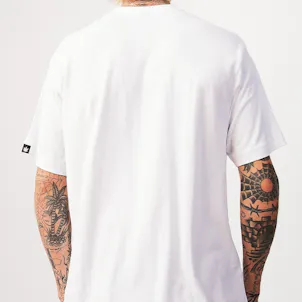 Photo of Afends Mens Classic - THC Essential - Hemp Retro T-Shirt - White